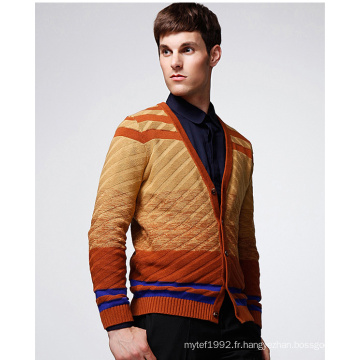 Vêtements de mode Gradient Color Man Cardigan